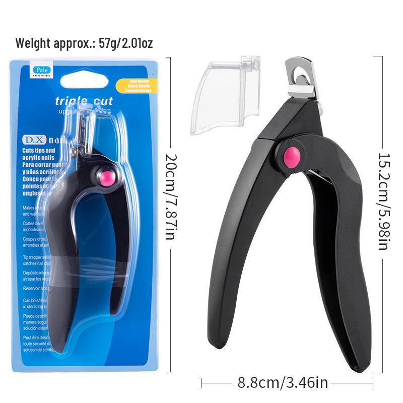 Multi-Functional U-Shaped Nail Clipper & Straight Scissors for Nail Art