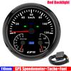 ZMFJH Multifunctional 110MM Gauge Red LED GPS Speedometer+Tachometer+Fuel Level Meter Indicator High Beam Turn Left Right Light