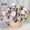 Artificial Peonies Bouquet 5 Heads Fake Flower Bouquet Realistic Faux Silk Flowers for Indoor Outdoor Home Party Decor Wedding