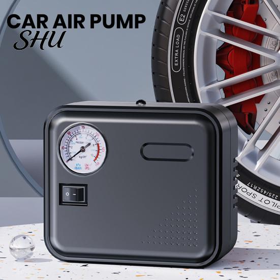 Easy-to-use Tire Pump For Cars 120W Portable Car Electric Air Mini Inflator Compact with Long Cord 12V Compressor Motorcycles Pressure Gauge Reliable