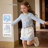 Girls' Sweet Cartoon T-Shirt & Skirt Set