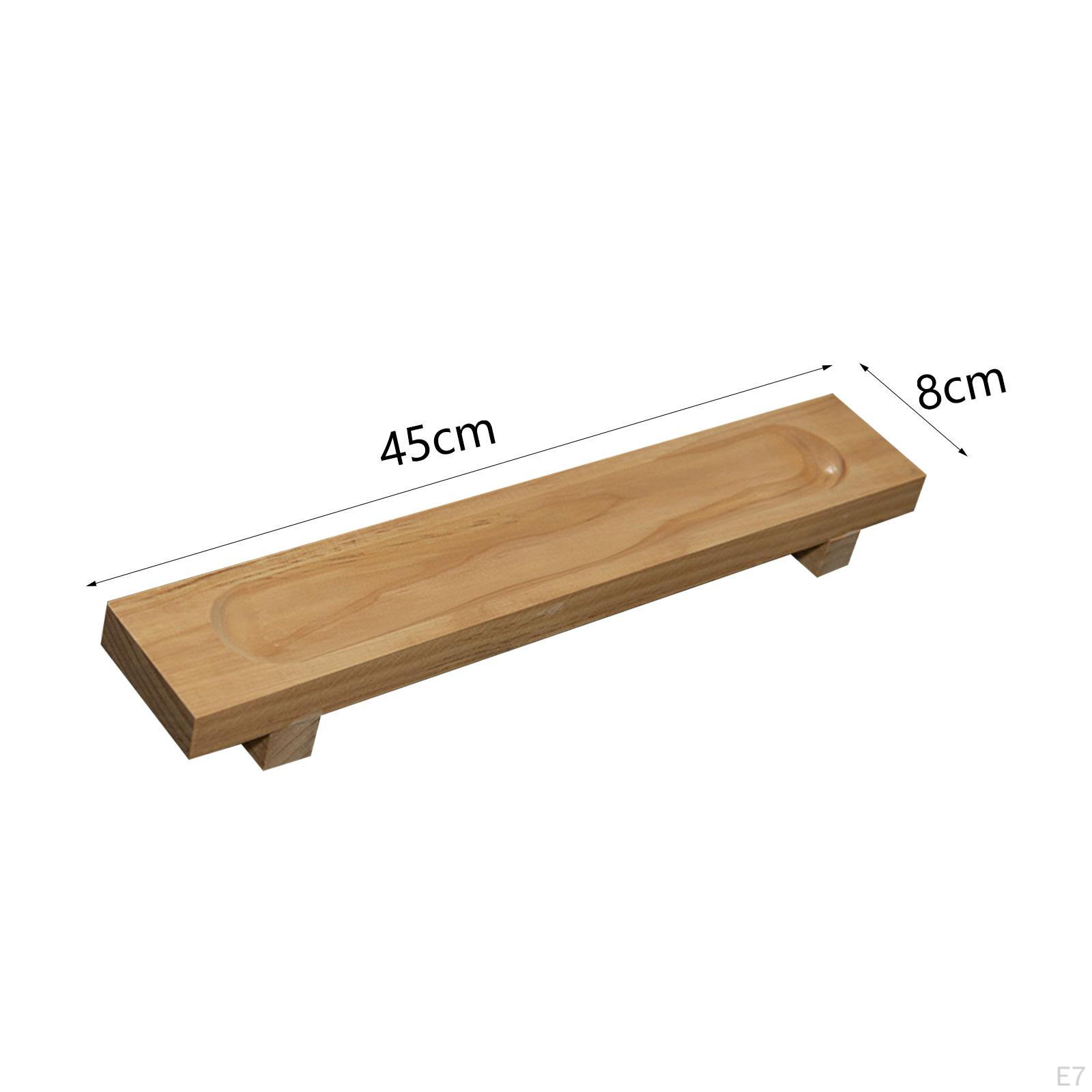 Сашими Суши Тарелка Сервировка Деревянный Стол Декор Прямоугольник Разделочная Доска — фото 9