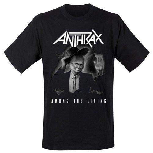 Anthrax Men Among the Living Short Sleeve T-Shirt, Black, Small M