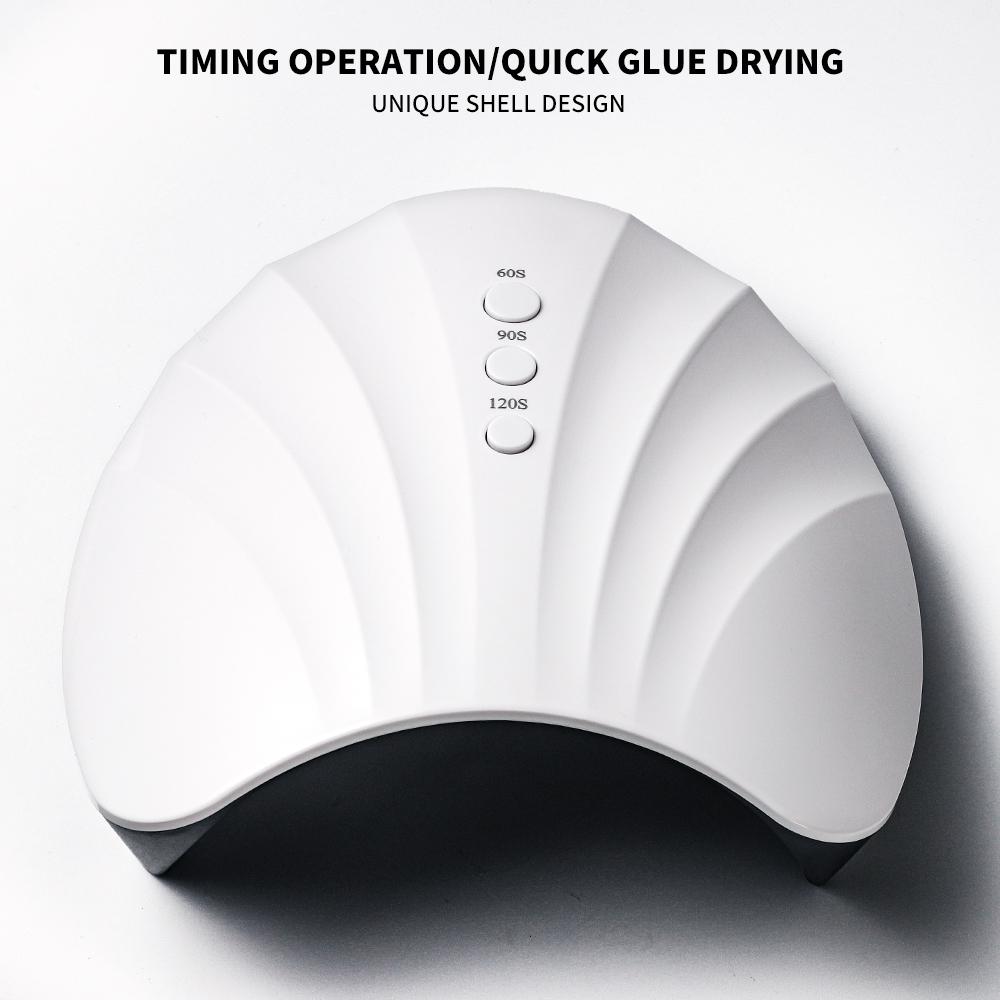 Professional Nail UV LED Lamp For Fast Drying Gel Nail Polish Phototherapy Machine 12 LEDs Manicure Salon Tool Equipment