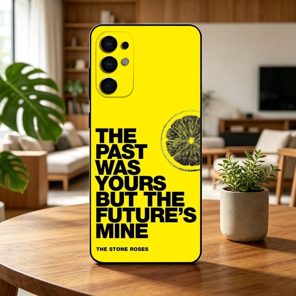 Custodia per Telefono S-Stone Z-Roses Band Singer per Samsung S25,S24,S21,S22,S23,S30,Ultra,S20,Plus,Fe,Cover Nera in Morbido Silicone
