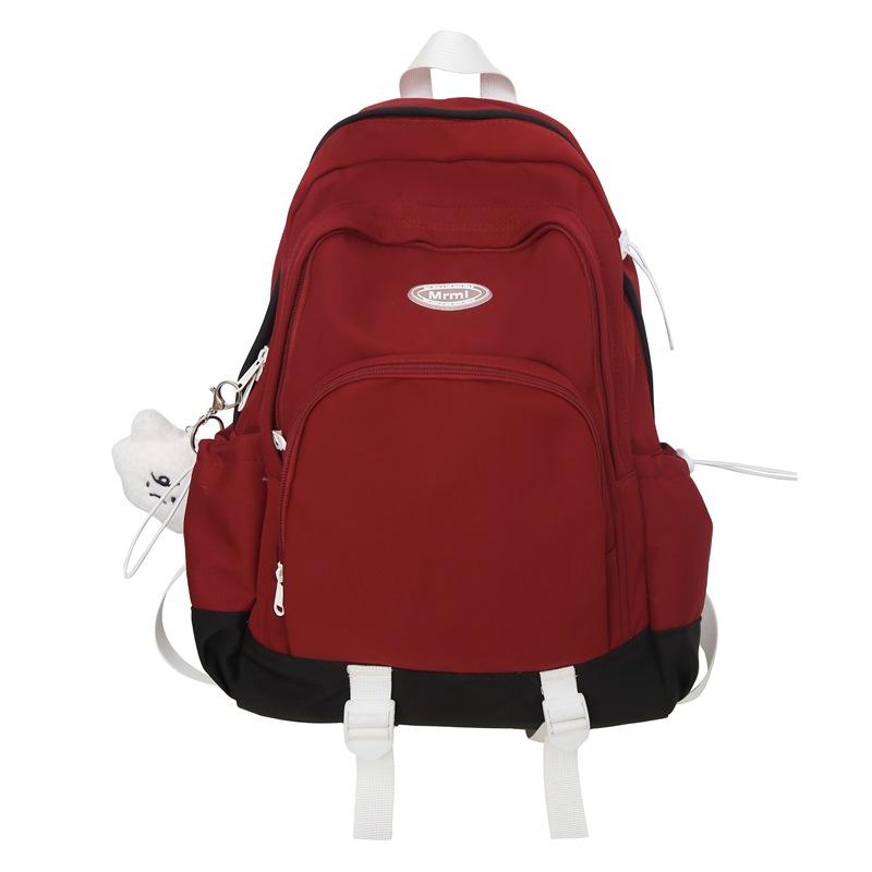 Backpack Girls High Value Junior High School Student School Bag Large Capacity Niche Versatile Casual Backpack