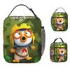 Pororos Cartoon Penguin Lunch Bag Portable Insulated Lunch Box Girls Outdoor Picnic Cooler Bag Casual Waterproof Tote Food Bags