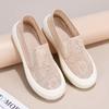 Spring and summer new fisherman shoes canvas women's shoes fashionable versatile Chinese style casual thick-soled lazy one-pedal single shoes women
