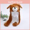 Animal Plush Hat With Moving Ears For Kids And Adults Cute Winter Gift