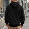 Loose Fit Pullover Hooded Sweatshirt Solid Fleece Lined Men S Casual