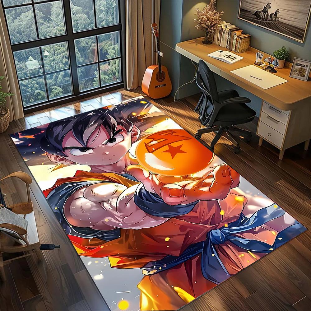 

Dragon Ball!Rug Carpet Large Area Rug Non Slip Washable Floor Mat Gamer Room Bedroom Home Decor 60x90cm