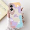 Für Realme Note 60 Hülle Luxus Kunst Bemaltes Cover Stoßfest Weiches Silikon Handyhülle Für Realme Note 50 Note50 Note60 Rückseite