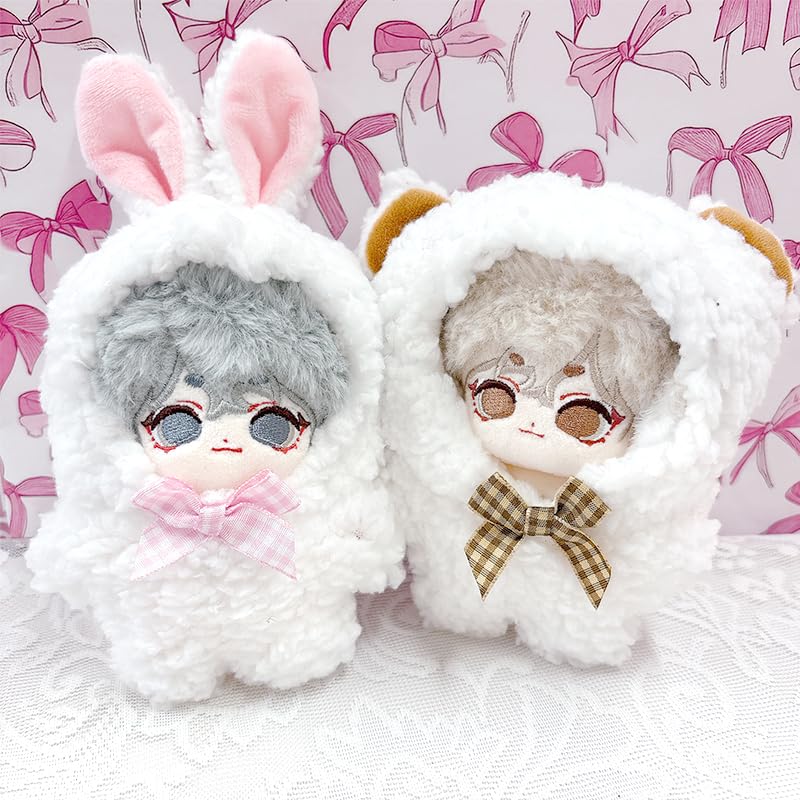Fluffy Kigurumi Kuma 10cm Plush Toy, White, G-Trigger, for Oshi-Nui (Pre-owned)