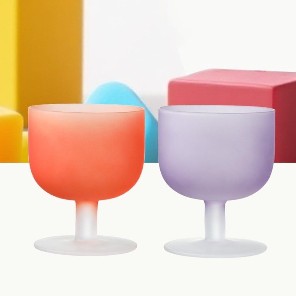 Drinking Gradient Color Goblet Clear High Feet Wine Glass Elegant Champagne Flutes Gift