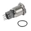 1 Piece 16mm 1NO 1NC Connection 12V Metal LED Toggle Switch Latching Push Button