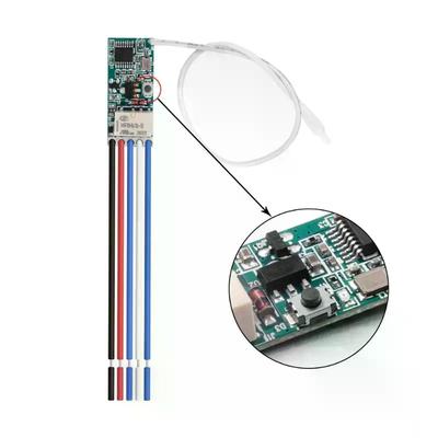 1 Set LED-Lampen-Controller Mikro-Empfänger Sender 433 MHz DC 3V 6V 12V 24V Mini-Relais Kabelloser RF-Fernbedienungsschalter