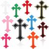 Evil Cross Embroidery Cloth Sticker Clothes Decorative Cross Patch Sticker Ironing Twill Computer Embroidery Stamp