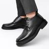 Zimowe Ciepłe Męskie Buty na Wesele i Imprezę sznurowane oksfordy Skórzane Biznesowe Męskie Eleganckie Codzienne Młodzieżowe Styl Brytyjski Wiosna jesień Buty