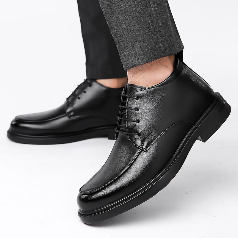 Winter Warm Men Wedding Party Shoes Lace Up Oxfords Leather Business Men Dress Casual Youth British Style Spring Autumn Shoes