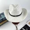 Hot-selling New Western Denim Straw Hat Spring and Summer New Men's and Women's Seaside Beach Travel Sunscreen Visor