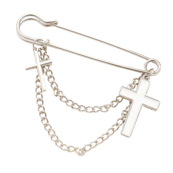 Broche Épingle de Sûreté Dorée pour Femmes Clips pour Pulls Châles Chaîne de Col Broche Bijoux pour Couvertures Robes Cardigans Artisanat