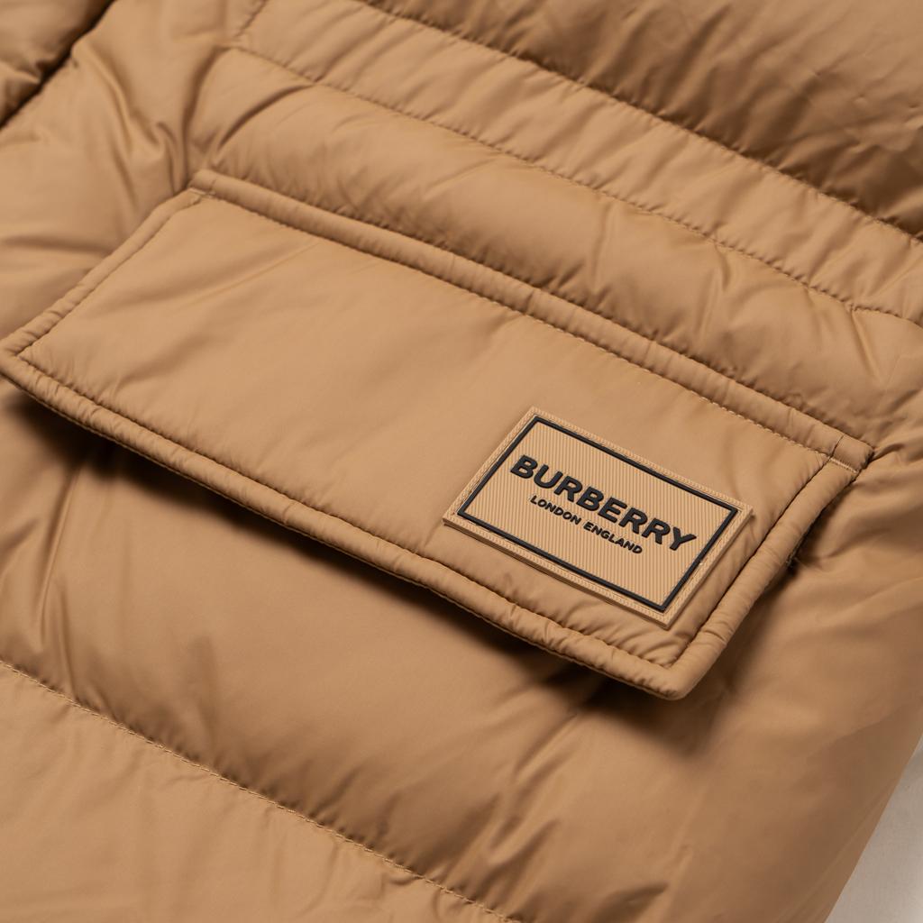 Burberry Down Jackets Men's Camel Brown Hooded (Non-detachable) Moderate 81052231