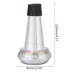 Aluminum Alloy Trumpet Silencer, Noise Reducer, Anti-Disturbance Muffler with Rubber Edge (80%–90% Noise Reduction)