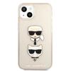 Karl Lagerfeld KLHCP13SKCTUGLGO iPhone13 mini 5.4" gold/gold hardcase Glitter Karl`s & Choupette