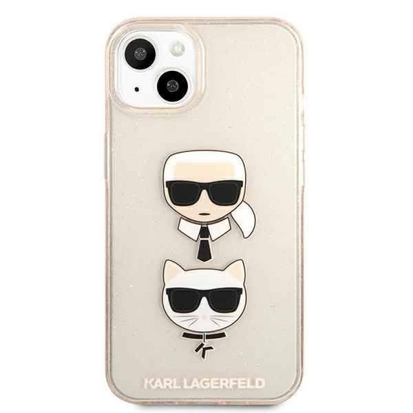 Karl Lagerfeld KLHCP13SKCTUGLGO iPhone13 mini 5.4" gold/gold hardcase Glitter Karl`s & Choupette