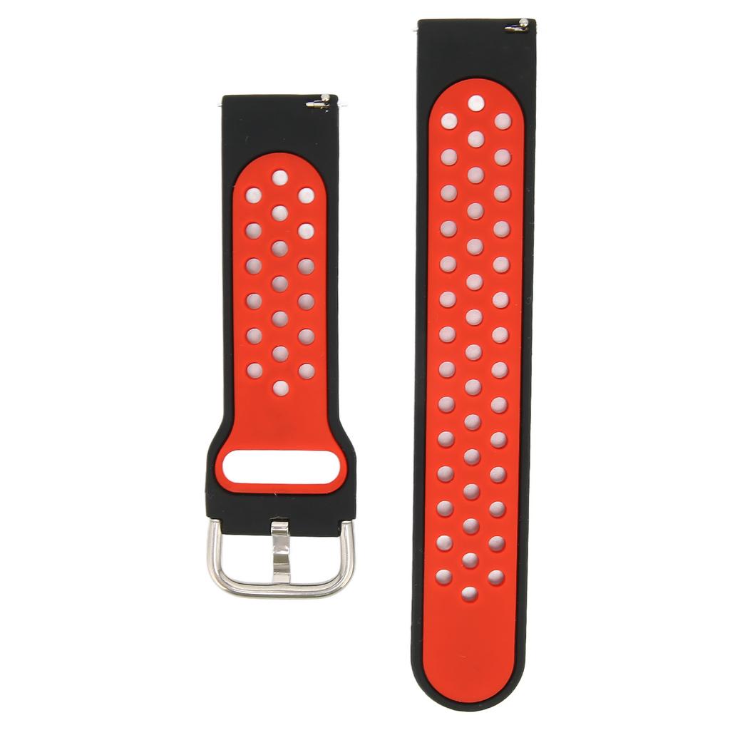 20mm Soft Silicone Watch Band Strap Wristband Replacement with Air Holes for Amazfit GTS 3