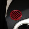 2x Red Carbon Fiber Car Inner Defogger Air Vent Sticker For Fiat 500 12 13 14 15