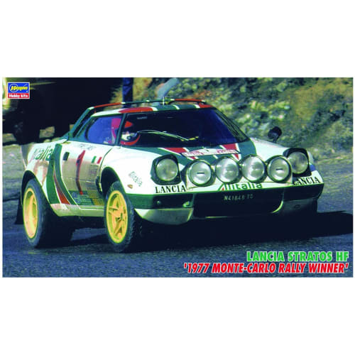 Hasegawa 1/24 Scale Lancia Stratos 1977 Monte Carlo Rally Winner Plastic Model CR32