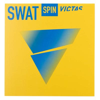 VICTAS Swat Spin Tischtennis Spannrückseite MAX 200140 Belag, Spin-Typ Weich, Rot,