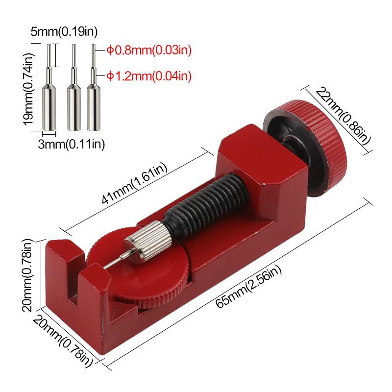 Metal Watch Repair Tool Kit: Opener, Strap Adjuster, Bracelet Link Adjuster, and Strap Remover