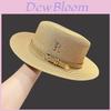 Vintage Summer Straw Hat With Wide Brim For Beach And Vacation Sun Protection