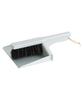 IDEA PORT Reszta Magnetic Brush Gray Broom and Dustpan Feather Cleaning Mini Scandinavian Made In Set, Set, Duster, Tools, Magnetic, Tabletop, Size,
