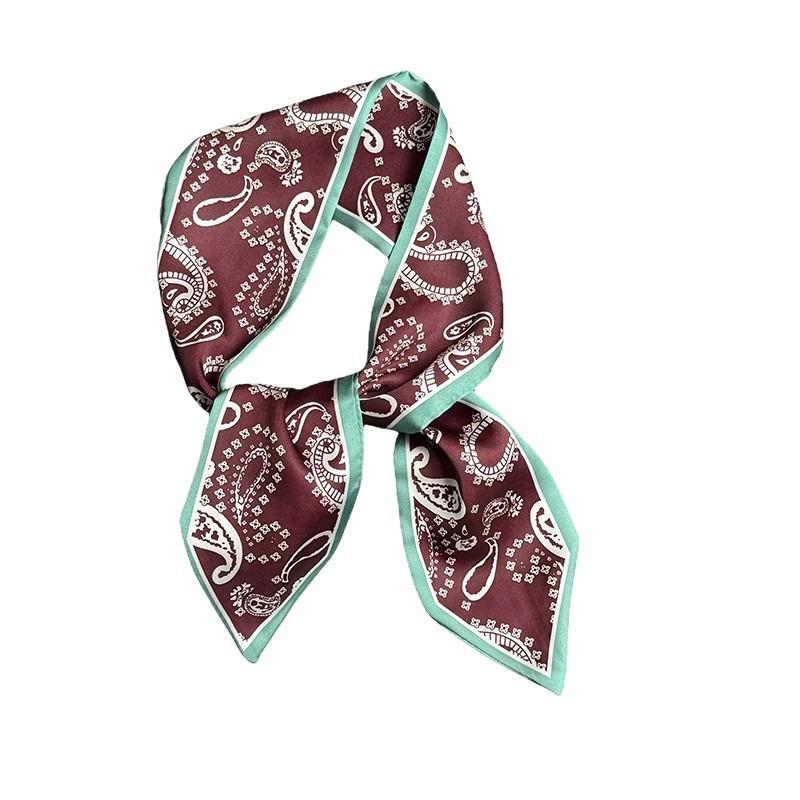 Silk scarf long strip high-end new decorative scarf multi-purpose headscarf headband tied bag streamer silk scarf belt
