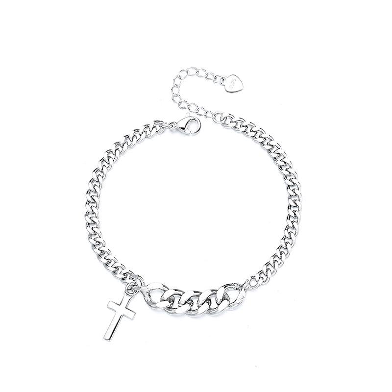 Cold Style Cross Bracelet: Thick Chain for Cool Girl - Hip Hop Fashion, Christmas Edition