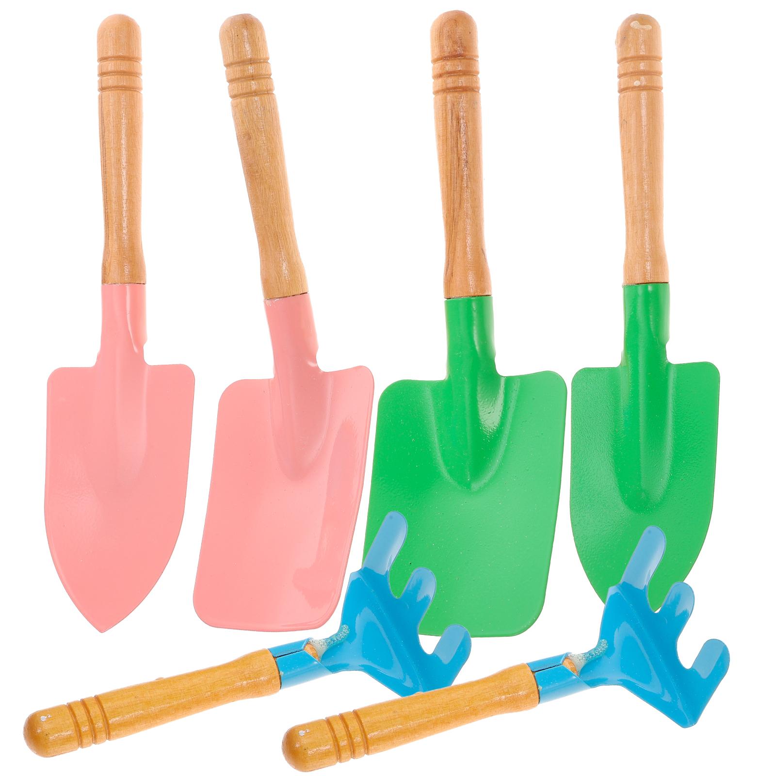 

Садовый детский инструмент, садовый набор, игрушка, настоящий мини-пляж, металлический деревянный набор граблей для песка, мастерок, ручка для посадки, детский деревянный малыш