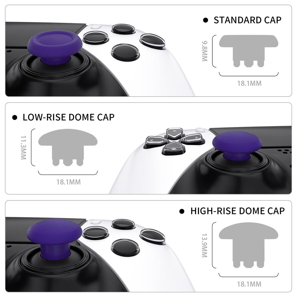eXtremeRate Replacement Thumbstick for PS5 Edge Controller Replacement Analog Stick Joystick Cap for PS5 Edge Controller Body and Thumbstick Base Are