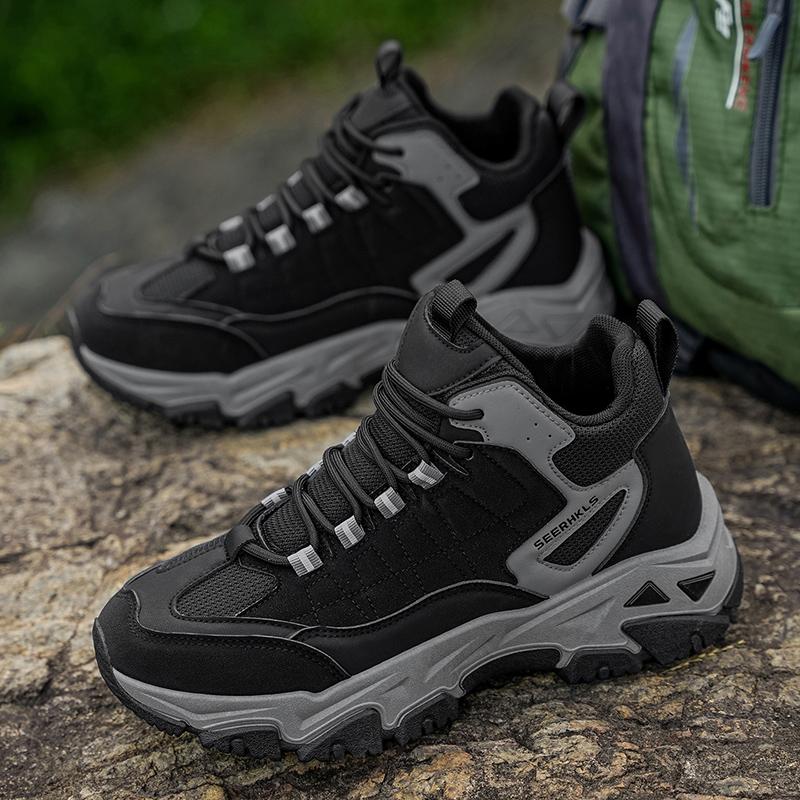 

Высококачественная мужская обувь для хайкинга, уличная обувь для охоты и хайкинга, мужская дышащая обувь из сетки, мужская обувь для скалолазания 45 чёрный