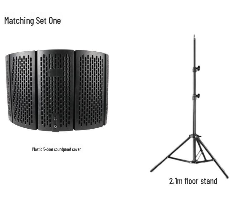 Drei-Tür-/Fünf-Tür-Schallisolationsschirm für Studiomikrofone - Geräuschreduzierung Windschutzhülle