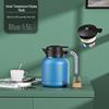 304 Stainless Steel Insulated Kettle with Intelligent Temperature Display - Household Stewing Tea Pot, Commemorative Business Souvenir.