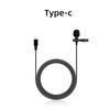1 pezzo Clip Microfono Cravatta Collo per Telefono Cellulare Parlare in Conferenza Cavo da 1,5 m Tipo C Clip Supporto Microfono USB Audio Vocale da Bavero