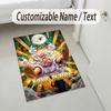 Personalized Crystal Velvet Carpet,One Piece Custom Printed Name, Plush Area Rug For Home Indoor Decor