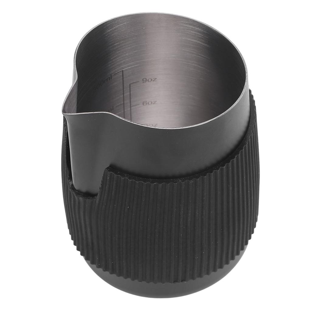 Stainless steel milk foam jug coffee jug 420 ml with double wall vacuum insulation for cappuccino hot chocolate