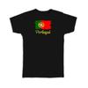 Gift T-Shirt : Portugal Flag Portuguese Country Expat