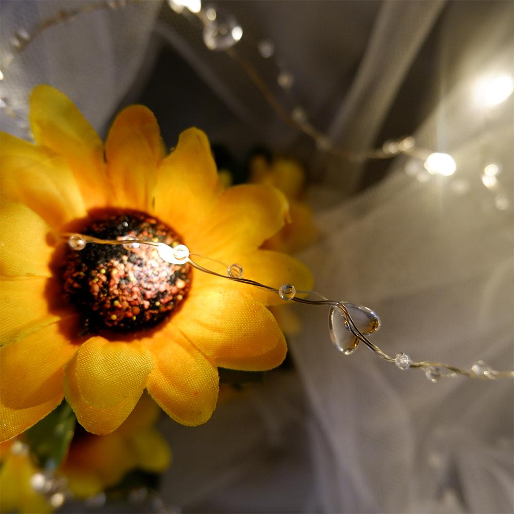Battery Pearl LED Lights, Pearl LED Copper String Lights Fairy Lights, Wedding Family Party LED Lights, Christmas Decoration Lights
