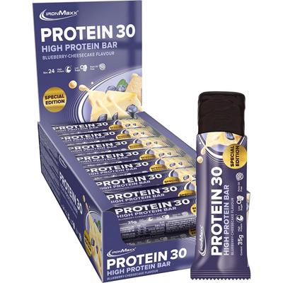 Ironmaxx Protein 30 Protein Bar Blueberry Cheesecake 35G X 24 Pack