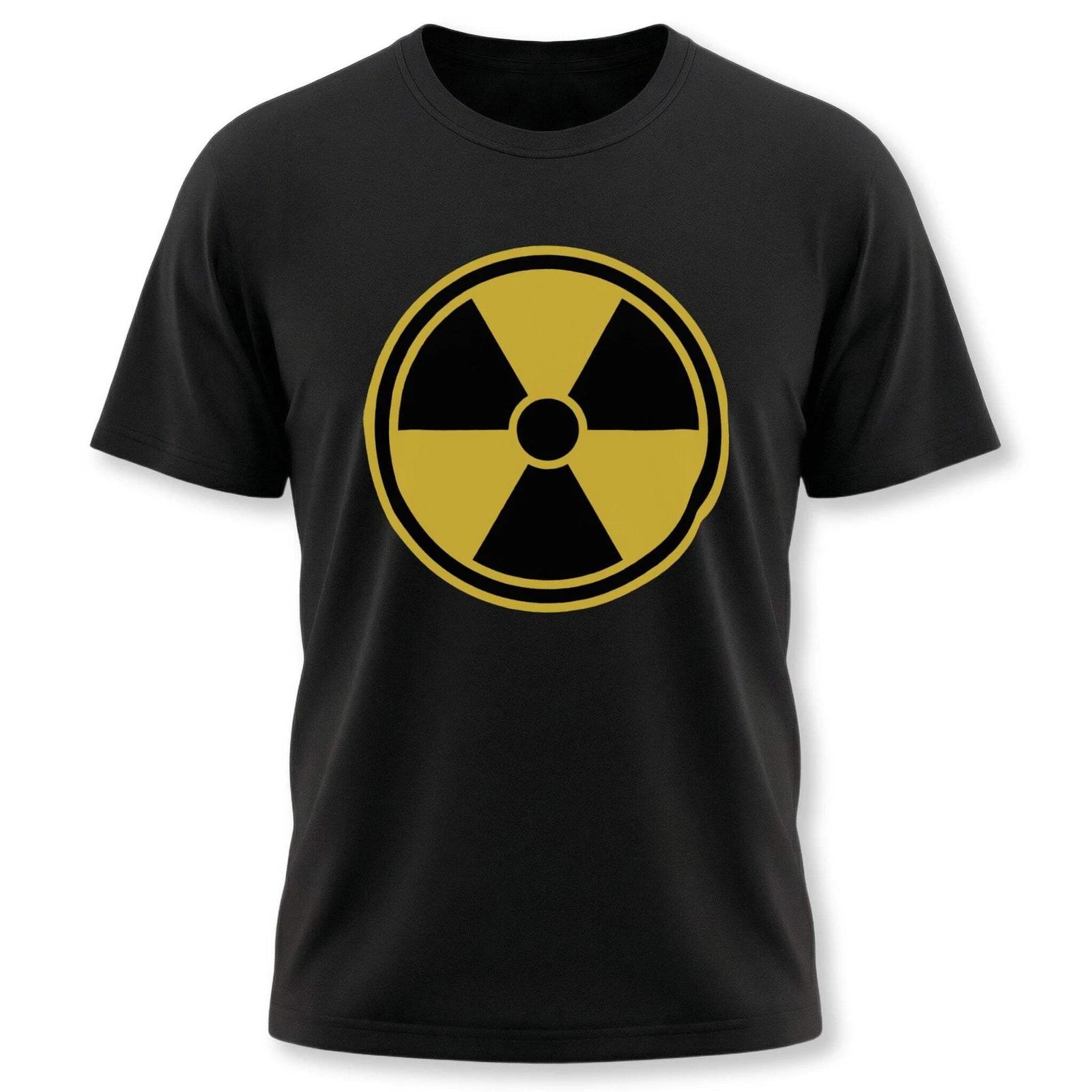 Radiation Symbol T-Shirt | Nuclear Radioactive Hazard Graphic Tee Shirt XS
